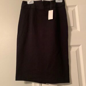 Banana Republic ponte knit black pencil skirt, 0, NWT, back zip closure